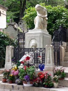 Túmulo de Chopin no Cemitério do Père Lachaise, em Paris