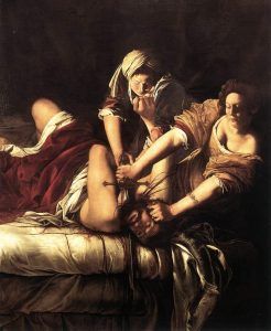 Artemisia Gentileschi, Judite decapitando Holofernes, 1620