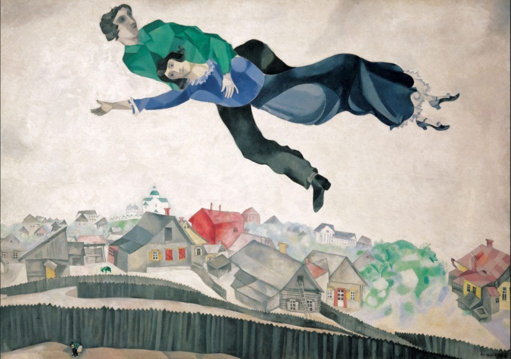 Sobre a Aldeia, 1914-18. Tretyakov Gallery, Moscou, Rússia.