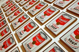 Andy Warhol, Campbell’s Soup Cans, 1962. MoMA, Nova Iorque.