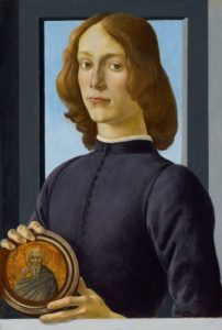 Retrato de um jovem com um medalhão, 1470-1485. Coleção Privada.
