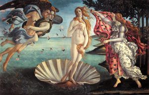 Nascimento de Vênus, c.1485. Galleria degli Uffizi, Florença. (Wikipedia Commons)