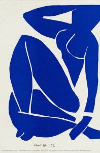 Nu azul III, 1952. Centro Georges Pompidou, Paris, França. https://www.wikiart.org/en/henri-matisse/blue-nude-iii-1952